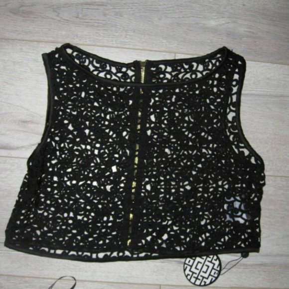 NEW! MISHA COLLECTION Valentina Crochet Set Black - Picture 6 of 8